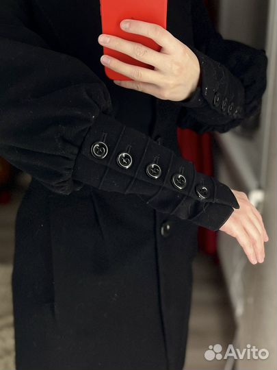 Готическое черное пальто Stella Polare