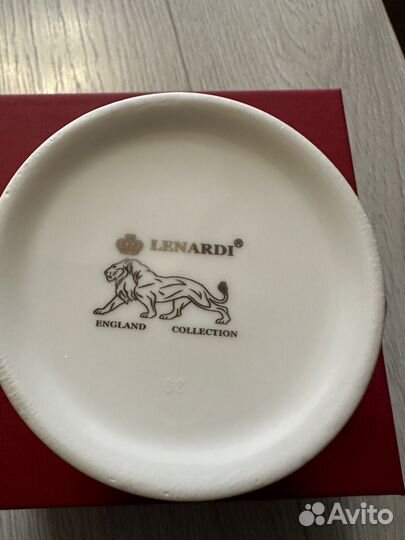 Кружка фарфор с ложкой lenardi