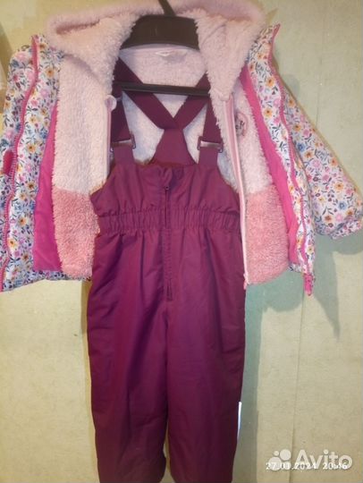 Зимний костюм для девочки 98