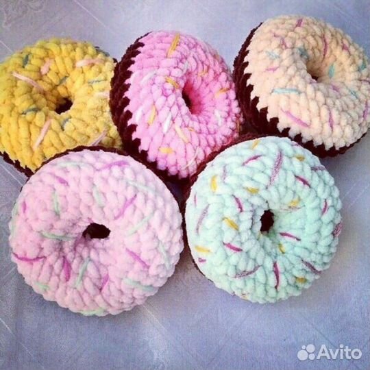 Пряжа плюшевая Ализе Пуффи петелькой разноцветной