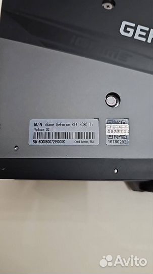 Игровая видеокарта RTX 3080Ti Vulcan