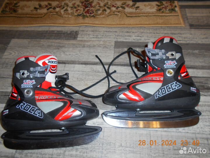 Коньки детские раздвижные Размер 30-35