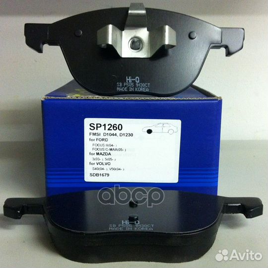 Колодки тормозные передние ford focus II 04/FO