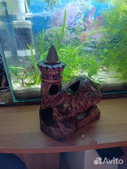 Декор замок домик для аквариума