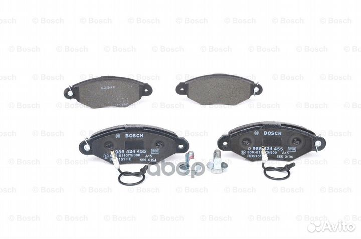 0 986 424 455 643 01 колодки дисковые п Renault