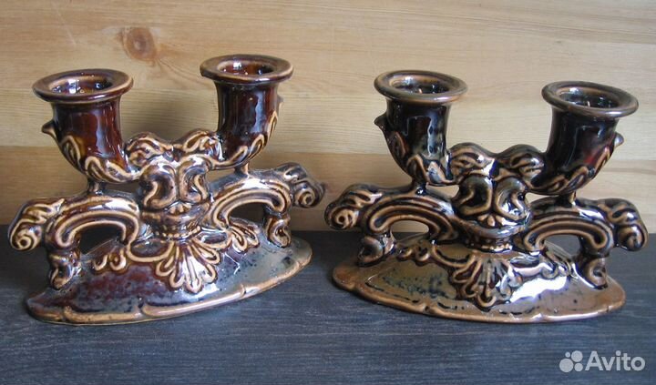 Два фарфоровых подсвечника 60-70г 20 века СССР