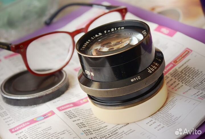 Объектив Tessar 4,5/210 Carl Zeiss Jena (1930-е)