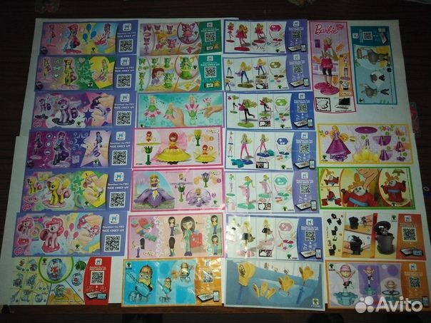 Вкладыши от киндеров