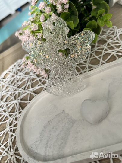 Ангел-талисман на удачу прозрачный