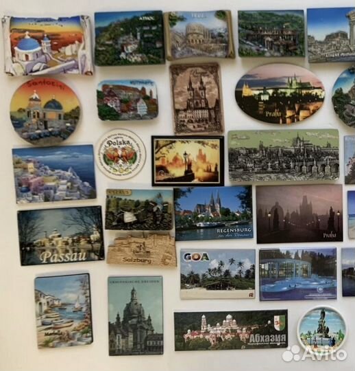 Магниты сувенирные на холодильник пакетом