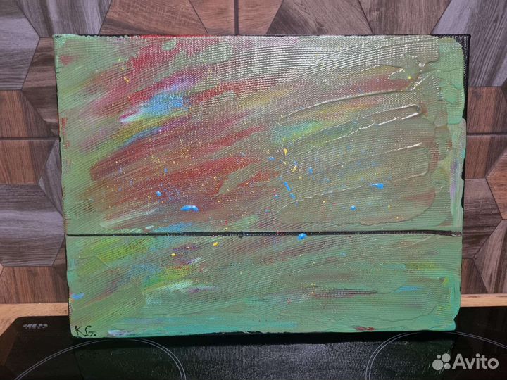 Картина акрилом на холсте 30х40 