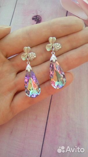 Серьги-пусеты Swarovski