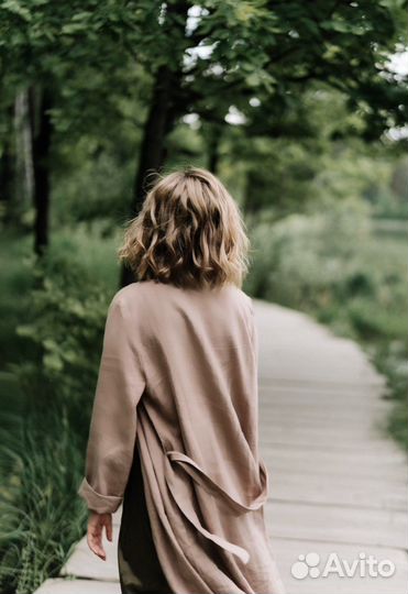 Льняной тренч Gaia