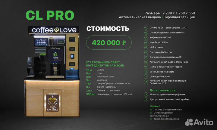 Кофейня самообслуживания CoffeeLove CL PRO