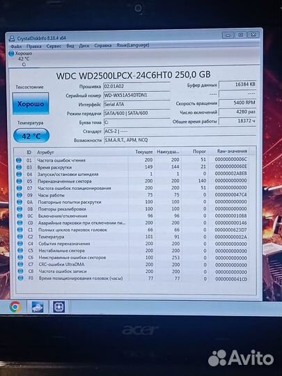 Ноутбук Acer / i5-2410M / GT 540M / 4GB / 250GB