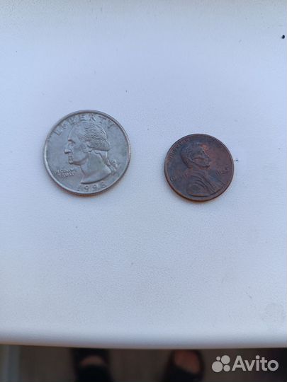 Монеты США, Египта, Иордании, Ливии, Англии