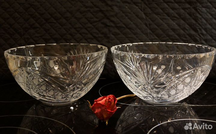 Салатники вазы хрусталь СССР посуда