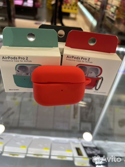 Чехол на AirPods Pro2 красный