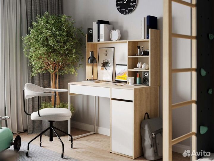 Стол письменный с надстройкой 