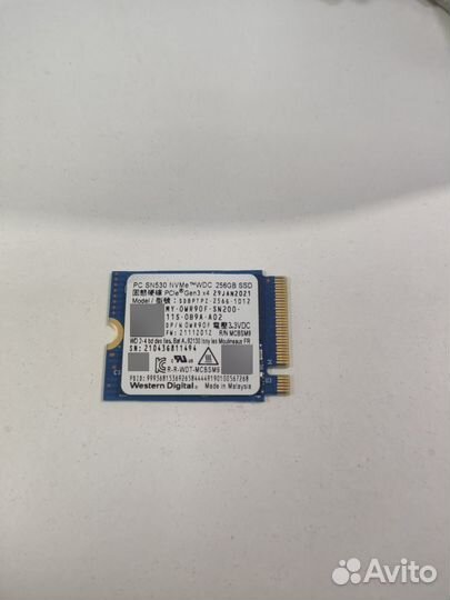 SSD диски 256-512 гб 2230 30 мм NVMe PCIe Gen3 x4