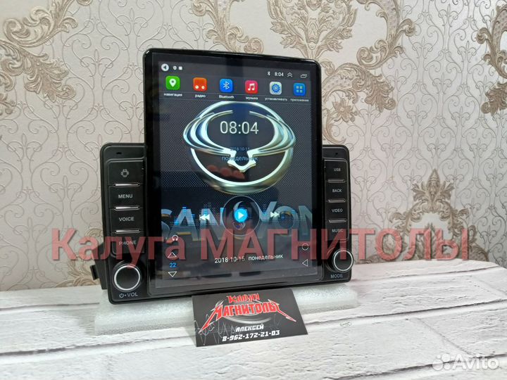 Магнитола Ssang yong Kyron android Tesla новая