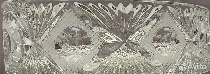 Хрустальная конфетница на ножке СССР