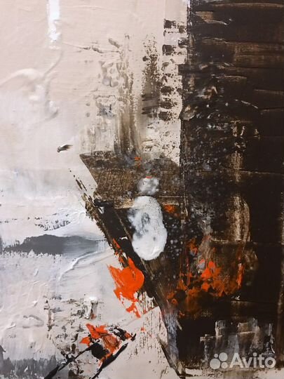 Картина абстракция акрил 40 см