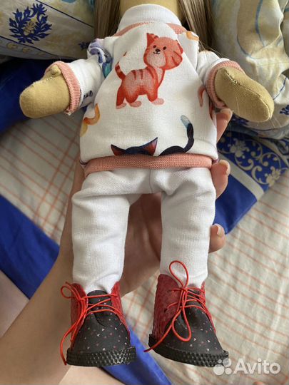 Кукла ручной работы мягкая