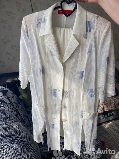 Летний брючный костюм,размер 50-52