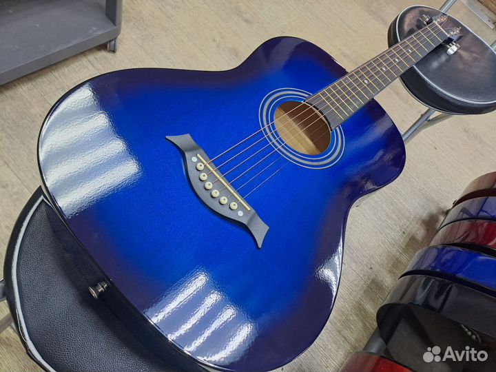 Гитара акустическая синяя