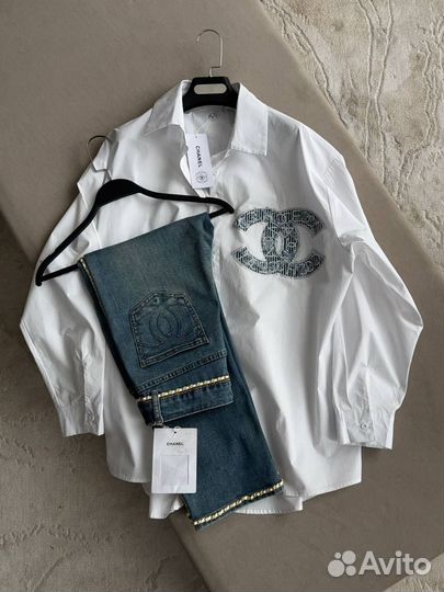 Рубашка женская chanel джинсы