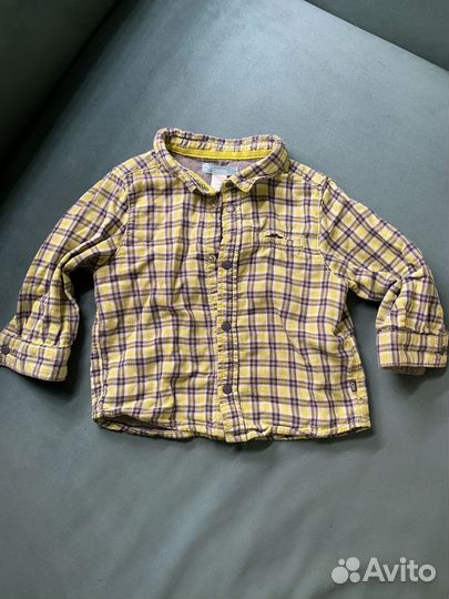 Джинсы и рубашка 74