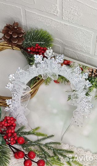 Ободок Новогодняя Снежинка
