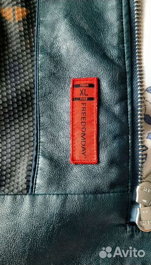 Куртка мужская стильная кожзам новые технологии