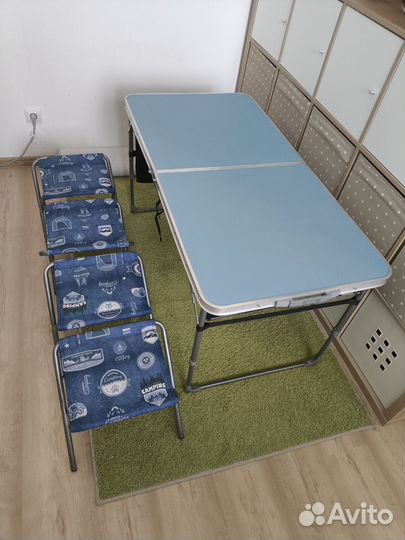 Стол раскладной со стульями