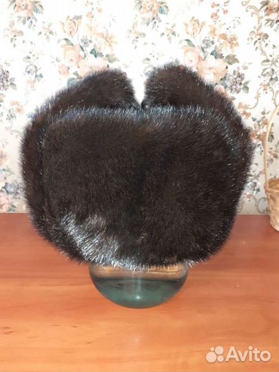 Норковая шапка мужская ушанка