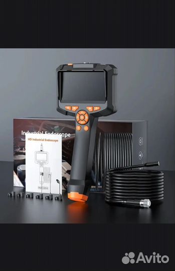 Видео эндоскоп с экраном 4.3дюйма, 1080р, 5м