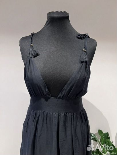 Сарафан миди чёрный в греческом стиле