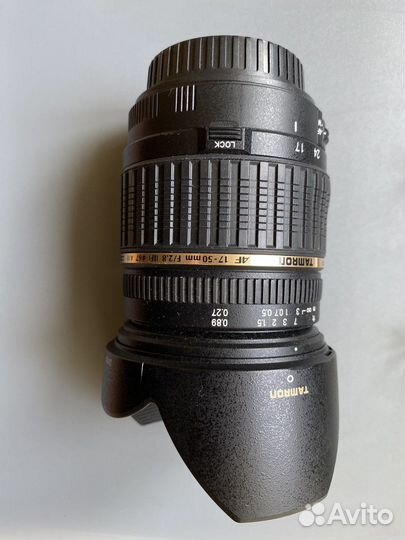 Объектив tamron 17 50 f 2,8 для canon