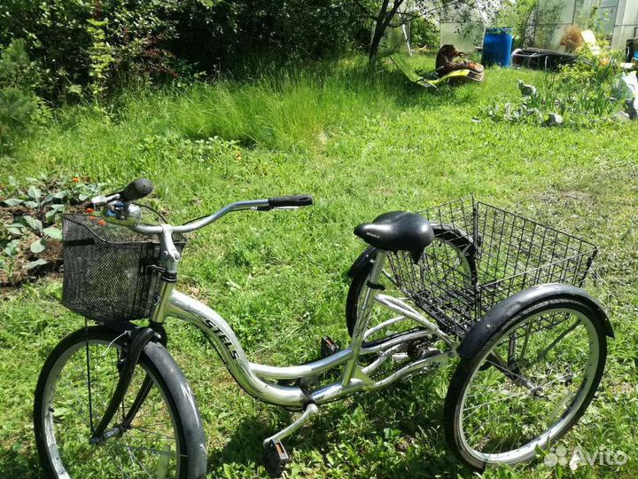 Велосипед stels взрослый трёхколёсный