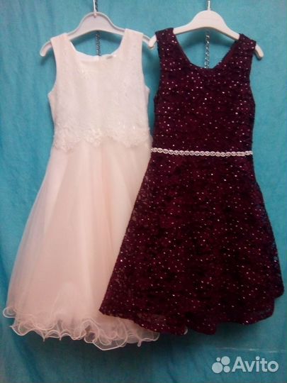 Цена за 2 нарядных платья для девочки