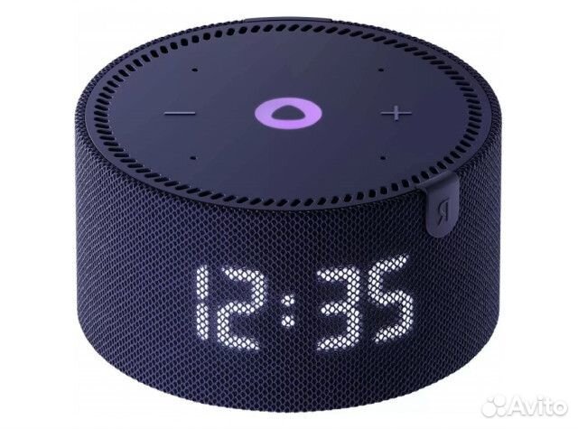 Яндекс.Станция Мини 2021 (с часами) Синяя