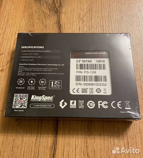 Ssd KingSpec 128 gb