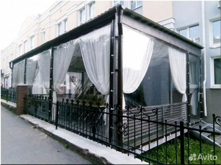 Мягкие окна для террас, беседки, веранды