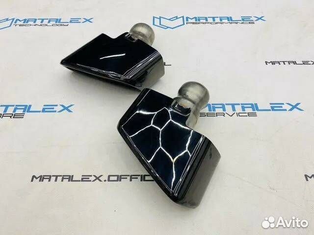 Насадки 550i BMW G30, черный хром Насадки 550i BMW