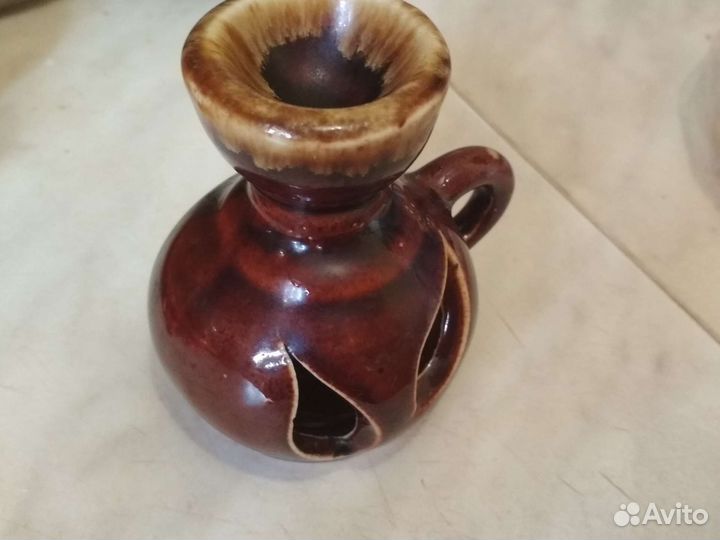 Подсвечник с синими розами не пользовались