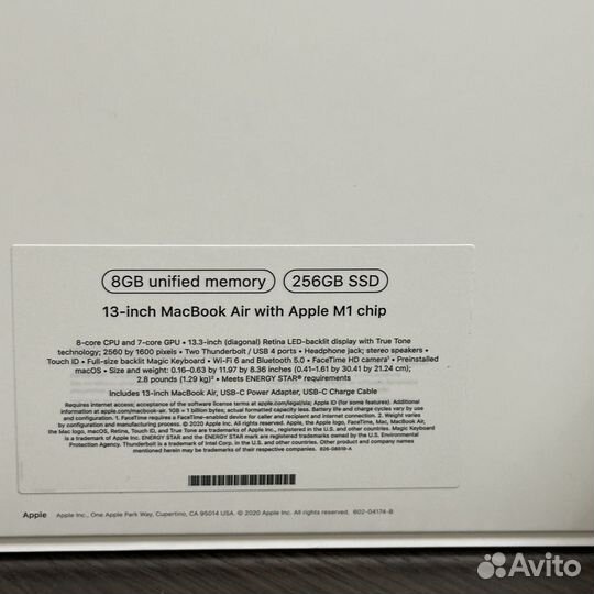 MacBook Air 13 M1 256GB Gold, Новый