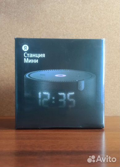 Яндекс станция мини с часами новая нераспакованная