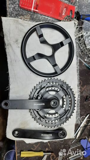 Система shimano tourney ty301 48-38-28 tee