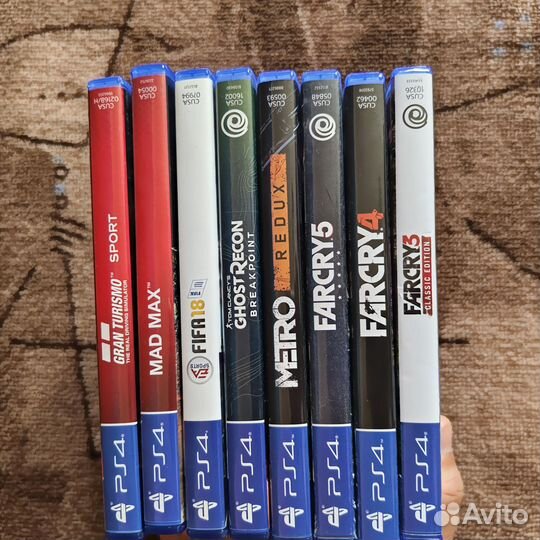 Игровые диски на ps4